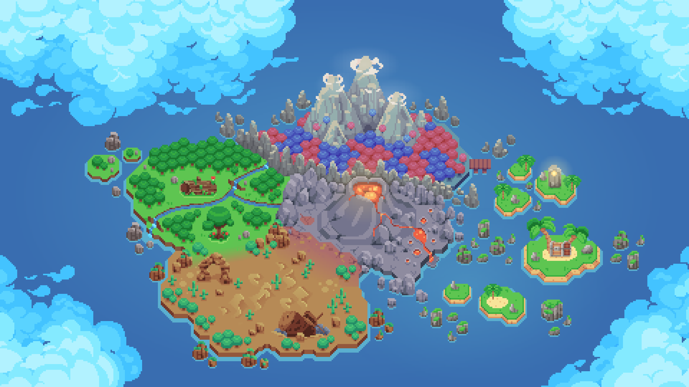 The world map of Pigeon’s Mission