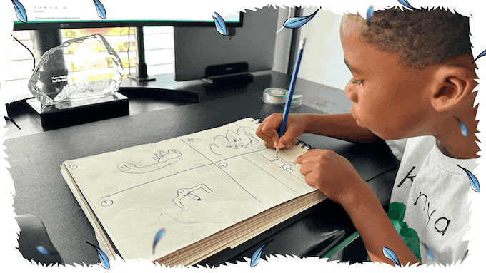 Logan working on Pigeon’s Mission